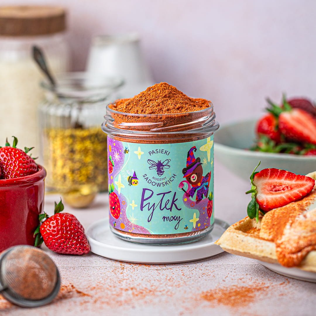 Power Pollen - Bee Pollen with freeze - dried strawberries 200g - Sadowski Bee Gardens - Vesa Beauty