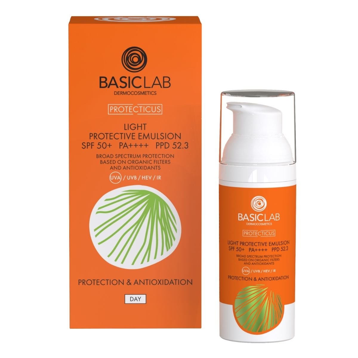 PROTECTICUS Light Protective Emulsion SPF50+ PA+++ PPD:52.3 50ml - BasicLab - Vesa Beauty