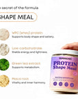 Protein Shape Meal - Creamy Chocolate 600g | high protein, low - carb, with MCT - SUPERSONIC - Vesa Beauty