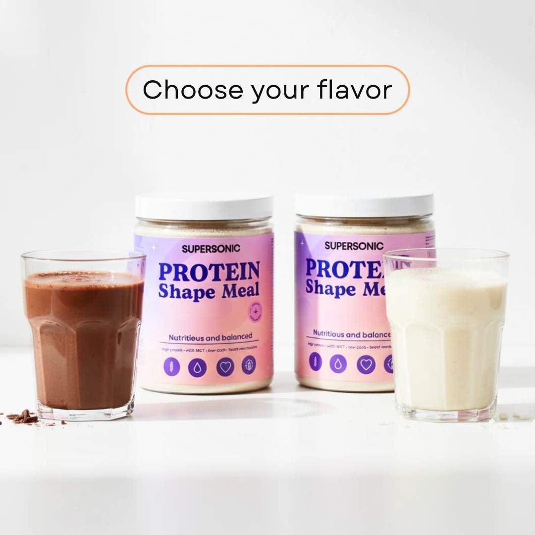 Protein Shape Meal - Creamy Chocolate 600g | high protein, low - carb, with MCT - SUPERSONIC - Vesa Beauty
