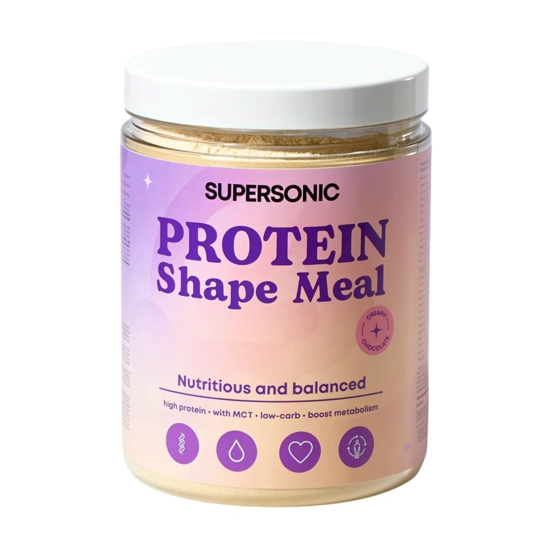 Protein Shape Meal - Creamy Chocolate 600g | high protein, low - carb, with MCT - SUPERSONIC - Vesa Beauty