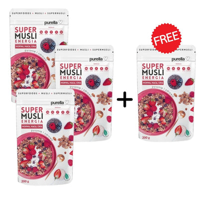 Purella 3+1 FREE Super Muesli Energy 200g - Purella Superfoods - Vesa Beauty