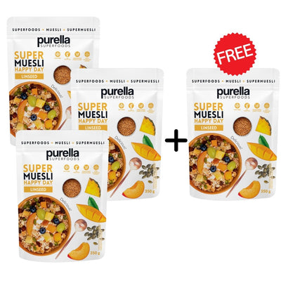 Purella 3+1 FREE SuperMuesli Happy Day 350g - Purella Superfoods - Vesa Beauty