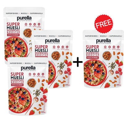 Purella 3+1 FREE SuperMuesli Morning Booster 350g - Purella Superfoods - Vesa Beauty