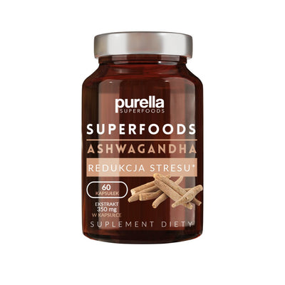 Purella Food Supplement Ashwagandha - Stress reduction 60 capsules - Purella Superfoods - Vesa Beauty