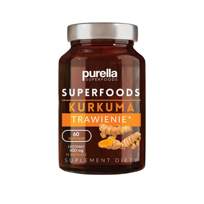 Purella Food Supplement Turmeric 60 capsules - Purella Superfoods - Vesa Beauty