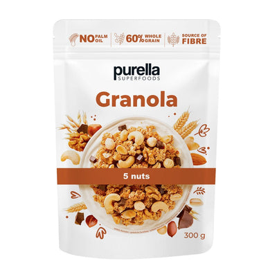Purella Granola 5 Nuts 300g - Purella Superfoods - Vesa Beauty