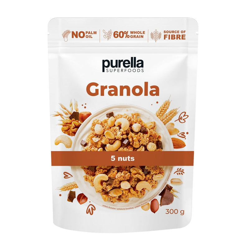 Purella Granola 5 Nuts 300g - Purella Superfoods - Vesa Beauty