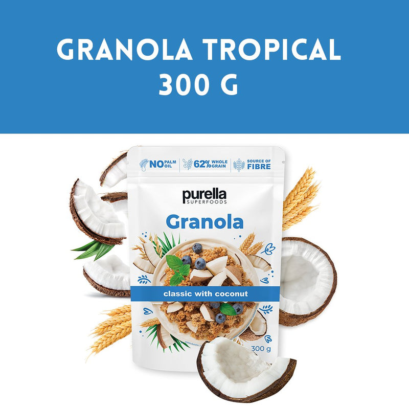 Purella Granola classic with coconut 300g - Purella Superfoods - Vesa Beauty