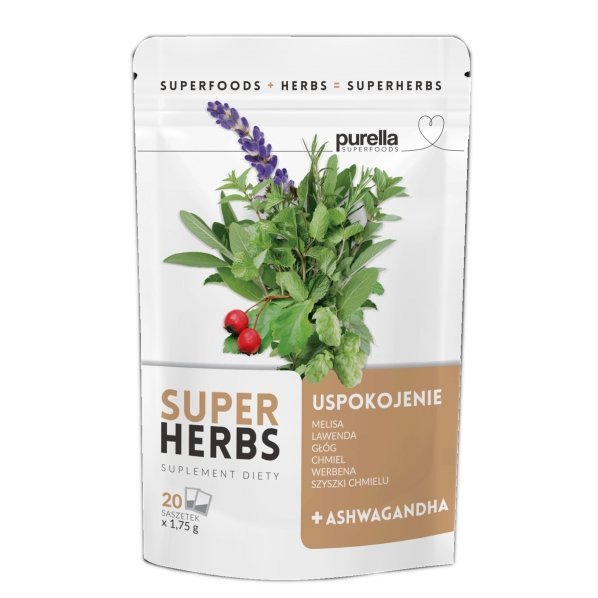 Purella Herbal Infusion - Calm Superherbs (20x 1.75g) - Purella Superfoods - Vesa Beauty
