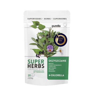Purella Herbal Infusion - Detox Superherbs (20x 1.75g) - Purella Superfoods - Vesa Beauty