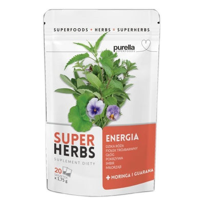 Purella Herbal Infusion - Energy Superherbs (20x 1.75g) - Purella Superfoods - Vesa Beauty