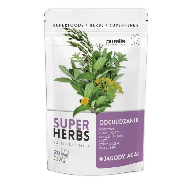 Purella Herbal Infusion - Slim Superherbs (20x 1.75g) - Purella Superfoods - Vesa Beauty
