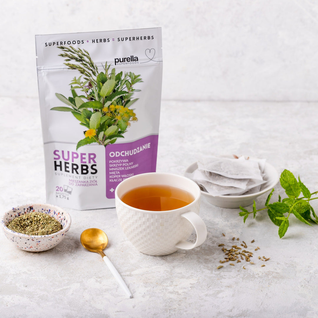 Purella Herbal Infusion - Slim Superherbs (20x 1.75g) - Purella Superfoods - Vesa BeautyPurella 3+1 FREE Herbal Infusion - Slim Superherbs (20x 1.75g) - VESA BEAUTY UK