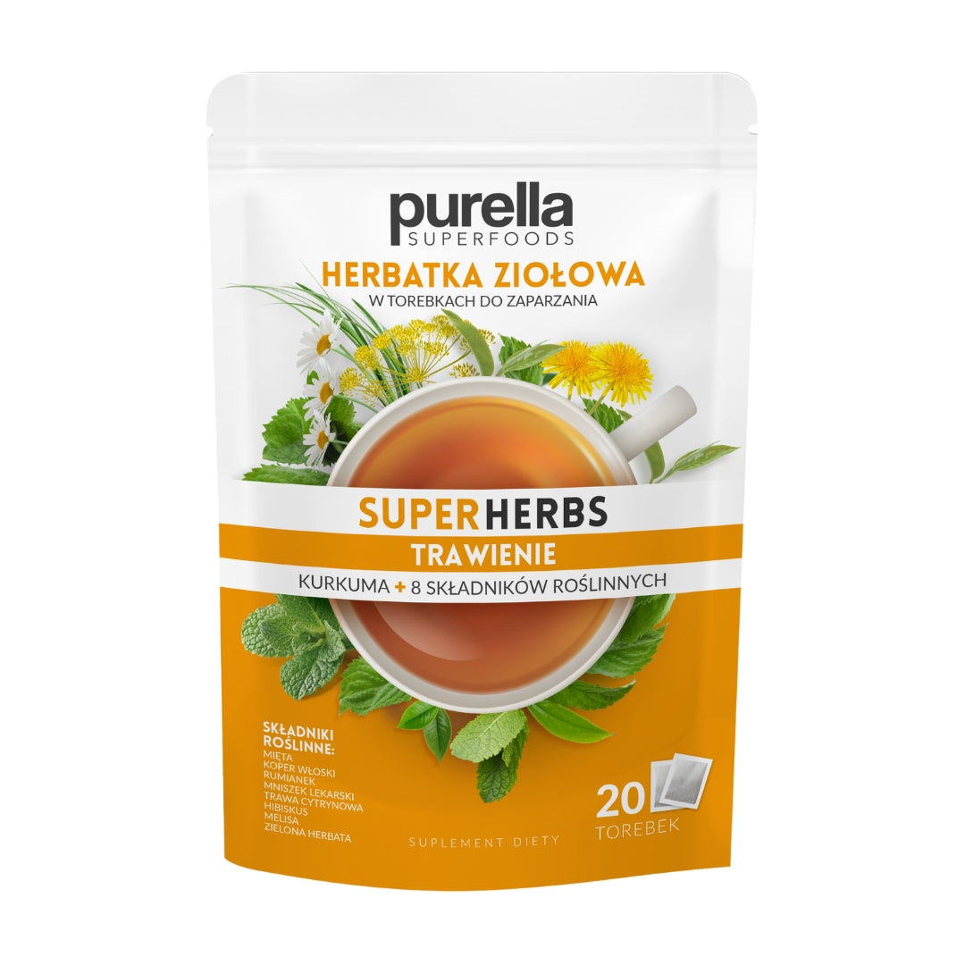 Purella Herbal Infusion - Digest Superherbs (20x 1.75g) - VESA BEAUTY UK