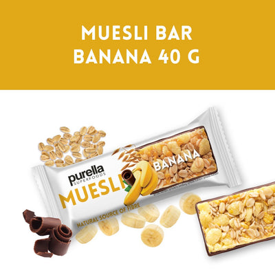 Purella Muesli Bar Banana 40g - Purella Superfoods - Vesa Beauty