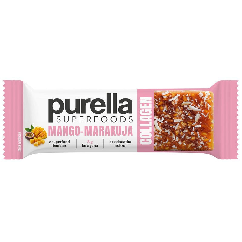 Purella SuperFoods Bar - Mango - Passion Fruit Collagen 40g - Purella Superfoods - Vesa Beauty