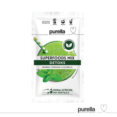 Purella Superfoods mix Detox - Baobab, Spirulina, Chlorella 40g - Purella Superfoods - Vesa Beauty
