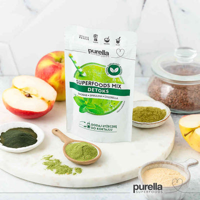 Purella Superfoods mix Detox - Baobab, Spirulina, Chlorella 40g - Purella Superfoods - Vesa Beauty