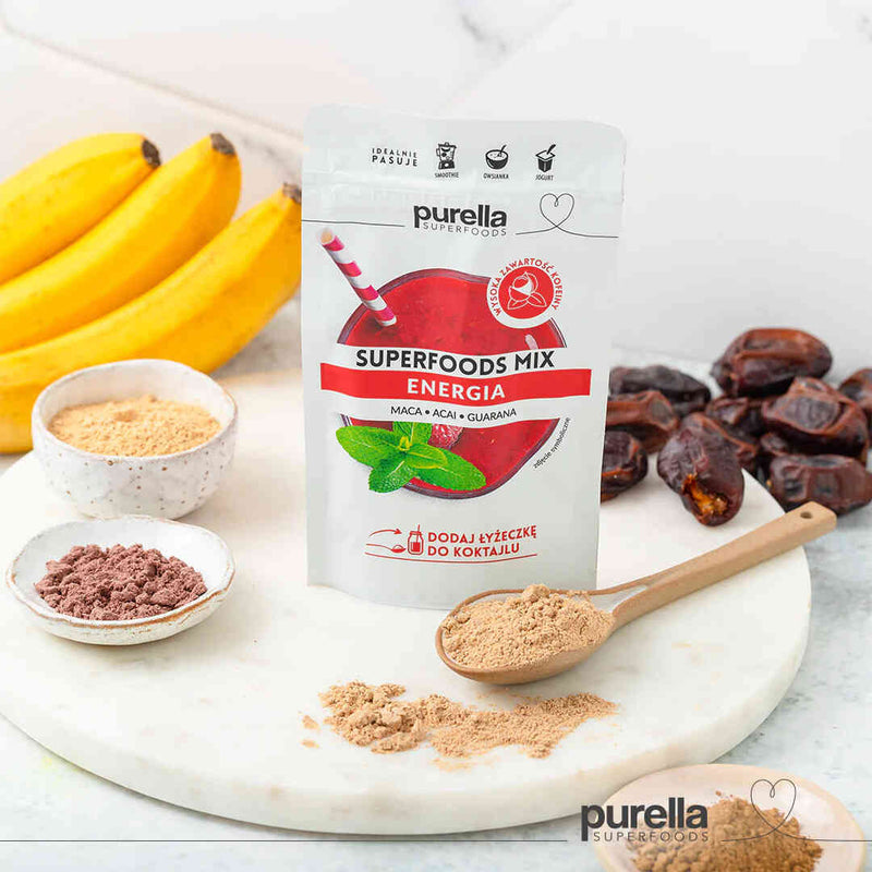 Purella Superfoods mix Energy - Maca, Acai, Guarana 40g - Purella Superfoods - Vesa Beauty