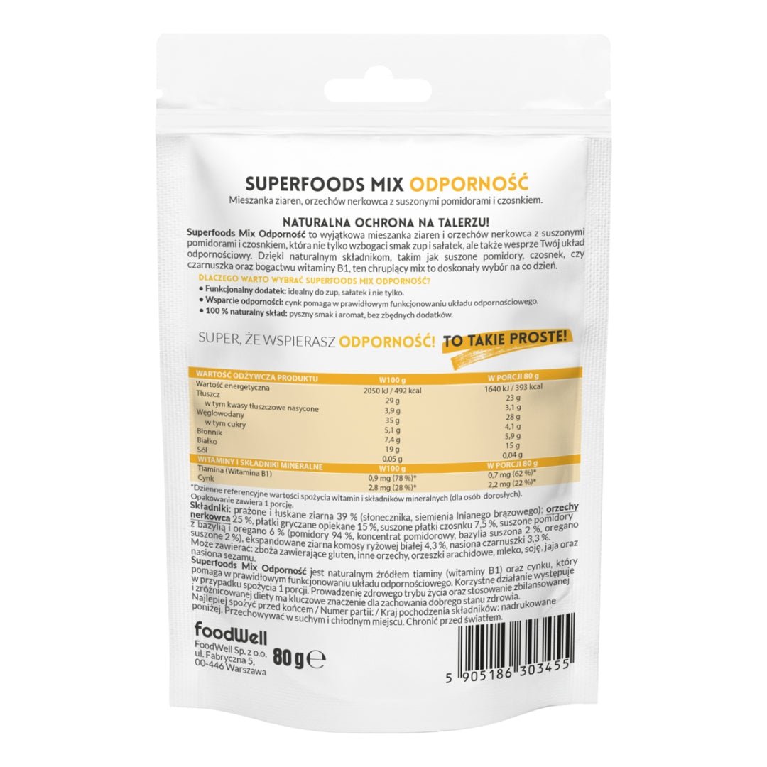 Purella Superfoods MIX - Immunity - Source of zinc & vitamin B1 80g - Purella Superfoods - Vesa Beauty