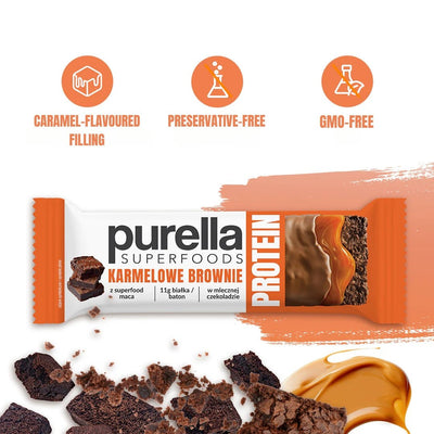 Purella SuperFoods Protein Bar - Caramel Brownie 45g - Purella Superfoods - Vesa Beauty