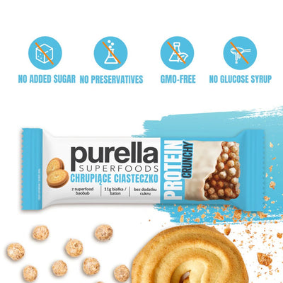 Purella SuperFoods Protein Bar - Crunchy Cookie 45g - Purella Superfoods - Vesa Beauty