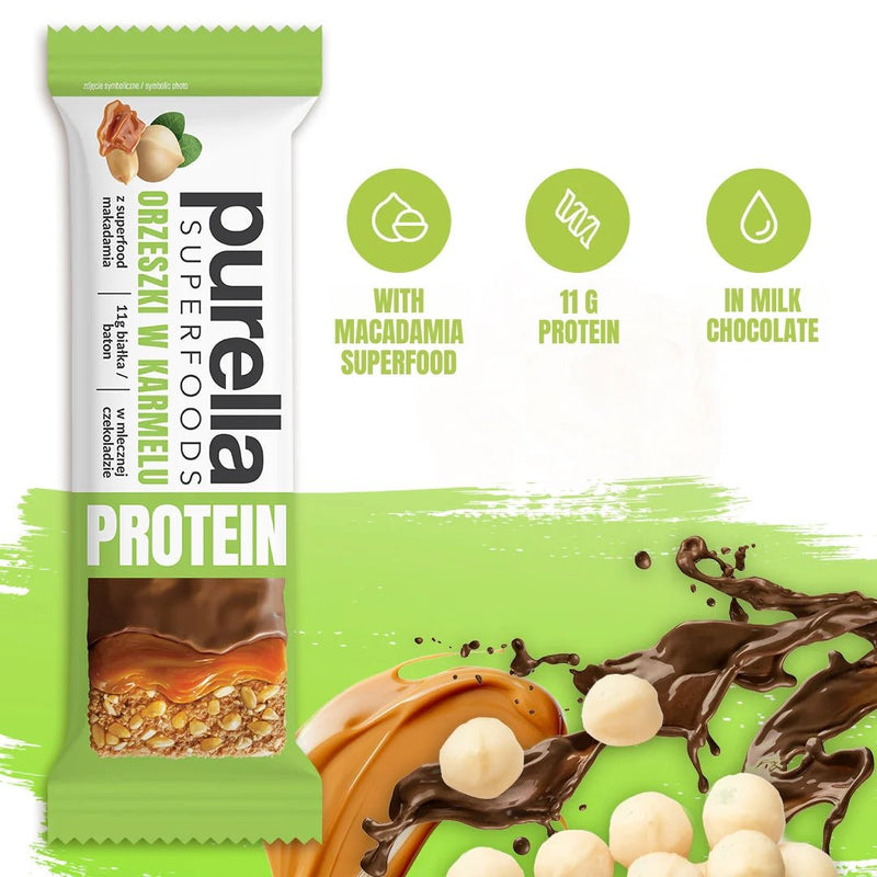 Purella SuperFoods Protein Bar - Nuts in Caramel 45g - Purella Superfoods - Vesa Beauty