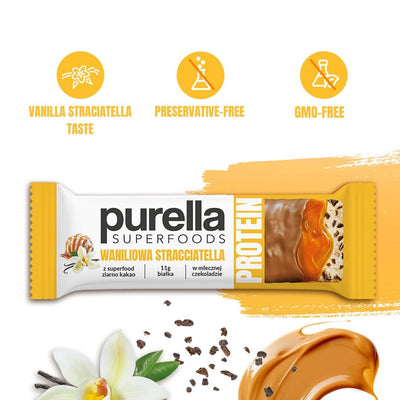 Purella SuperFoods Protein Bar - Vanilla Straciatella 45g - Purella Superfoods - Vesa Beauty