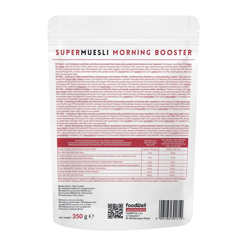 Purella SuperMuesli Morning Booster 350g - Purella Superfoods - Vesa Beauty