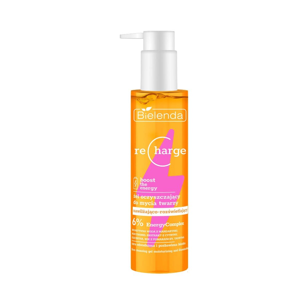 RECHARGE Moisturising & Illuminating Face Cleansing Gel 150ml - Bielenda - Vesa Beauty