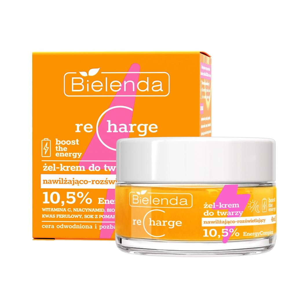 RECHARGE Moisturising & Illuminating Face Gel - Cream 4in1 50ml - Bielenda - Vesa Beauty