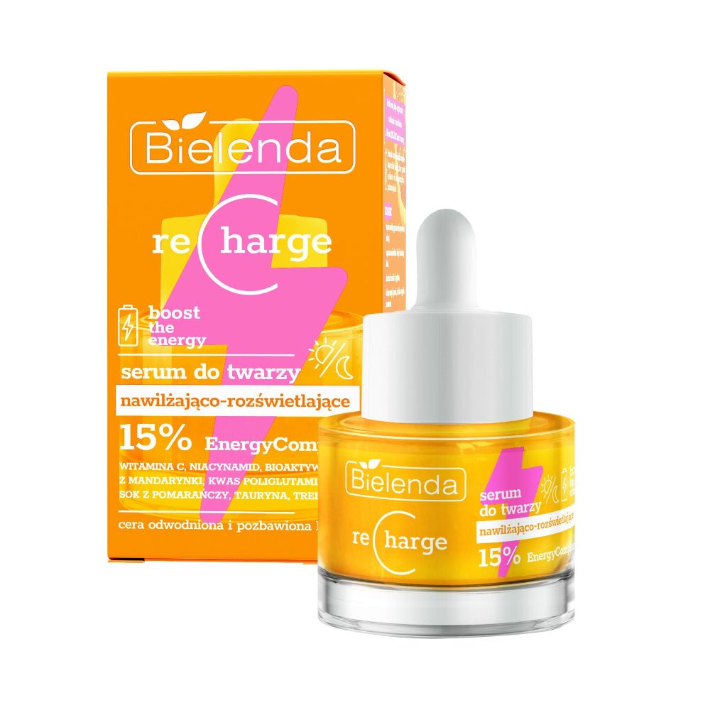 RECHARGE Moisturising & Illuminating Face Serum 30ml - Bielenda - Vesa Beauty