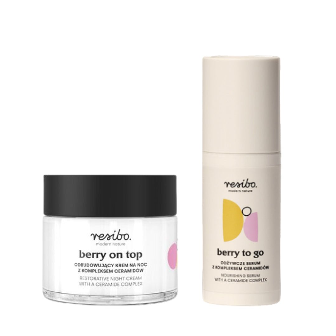 Natural Cosmetics Resibo BERRY Care Duo: Serum & Cream with ceramides