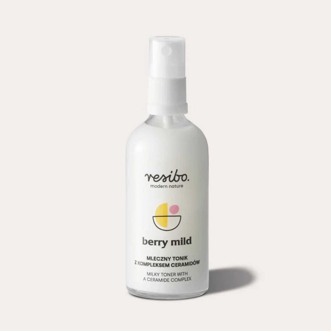 Natural Cosmetics Resibo BERRY MILD Milky Toner with Ceramide Complex 100ml