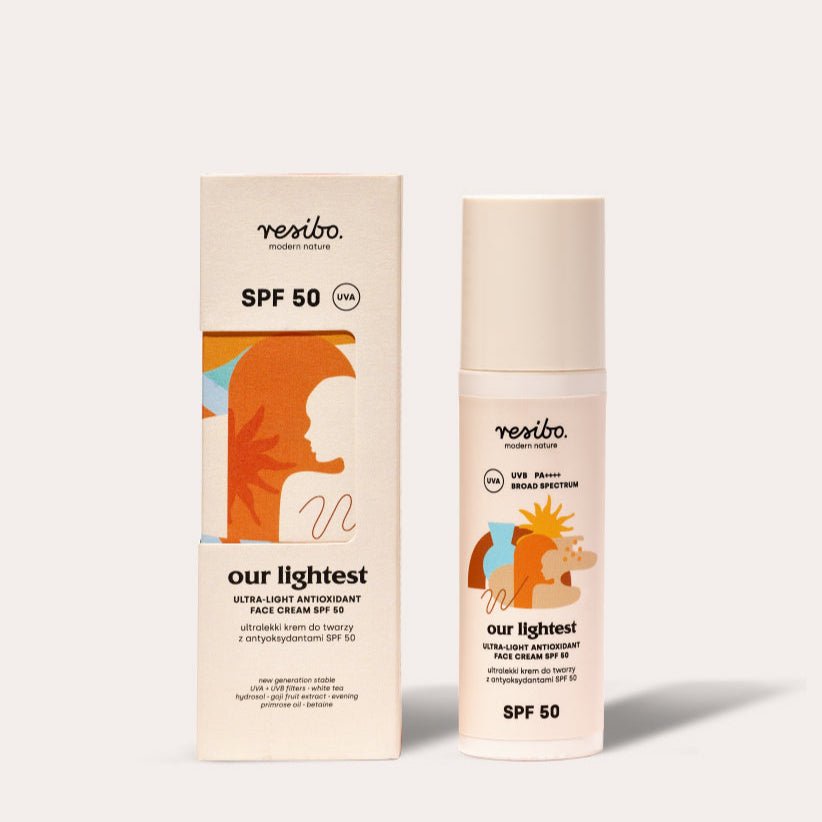 Resibo OUR LIGHTEST Ultra - light Antioxidant Face Cream SPF50 50ml - Resibo - Vesa Beauty