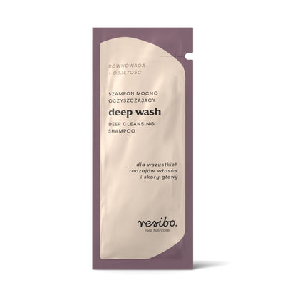 Resibo Sachet DEEP WASH deep cleansing shampoo 10ml - Resibo - Vesa Beauty