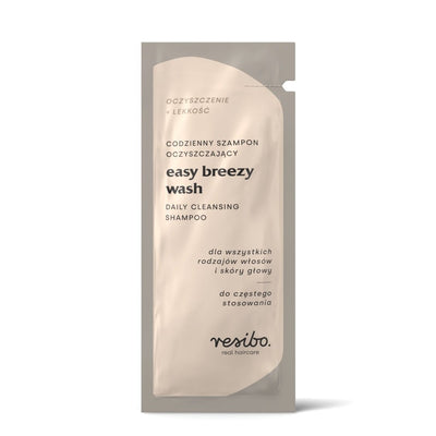 Resibo Sachet EASY BREEZY WASH daily cleansing shampoo 10ml - Resibo - Vesa Beauty