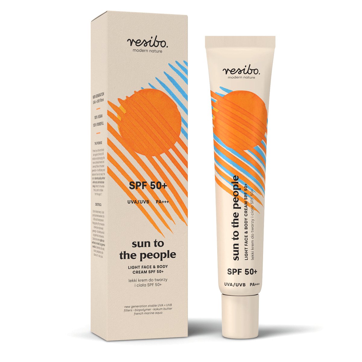 Resibo SUN TO THE PEOPLE Light face & body cream SPF50+ 50ml - Resibo - Vesa Beauty