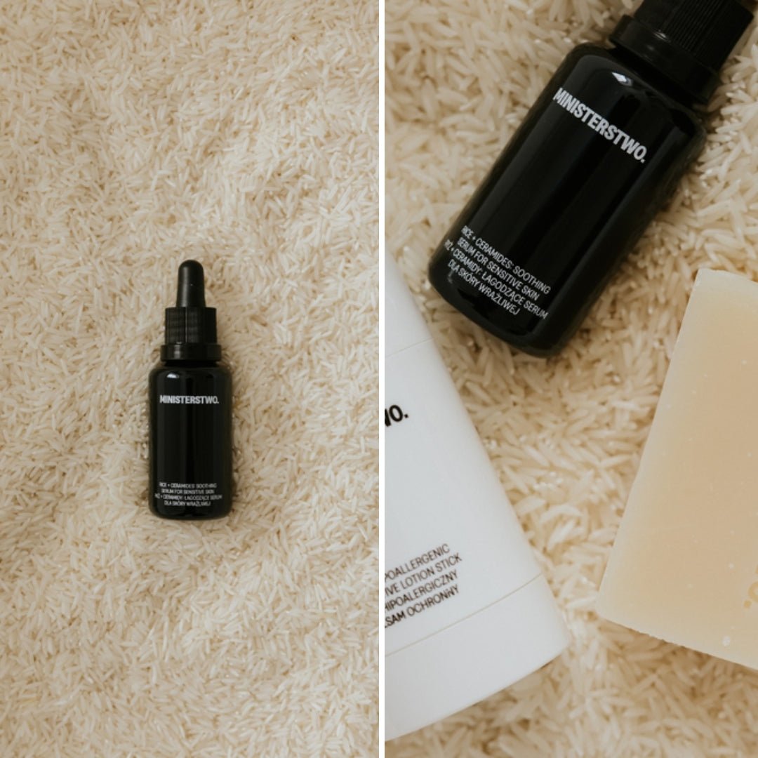 RICE +CERAMIDES: Soothing Face Serum for Sensitive Skin 30ml - Ministerstwo - Vesa Beauty