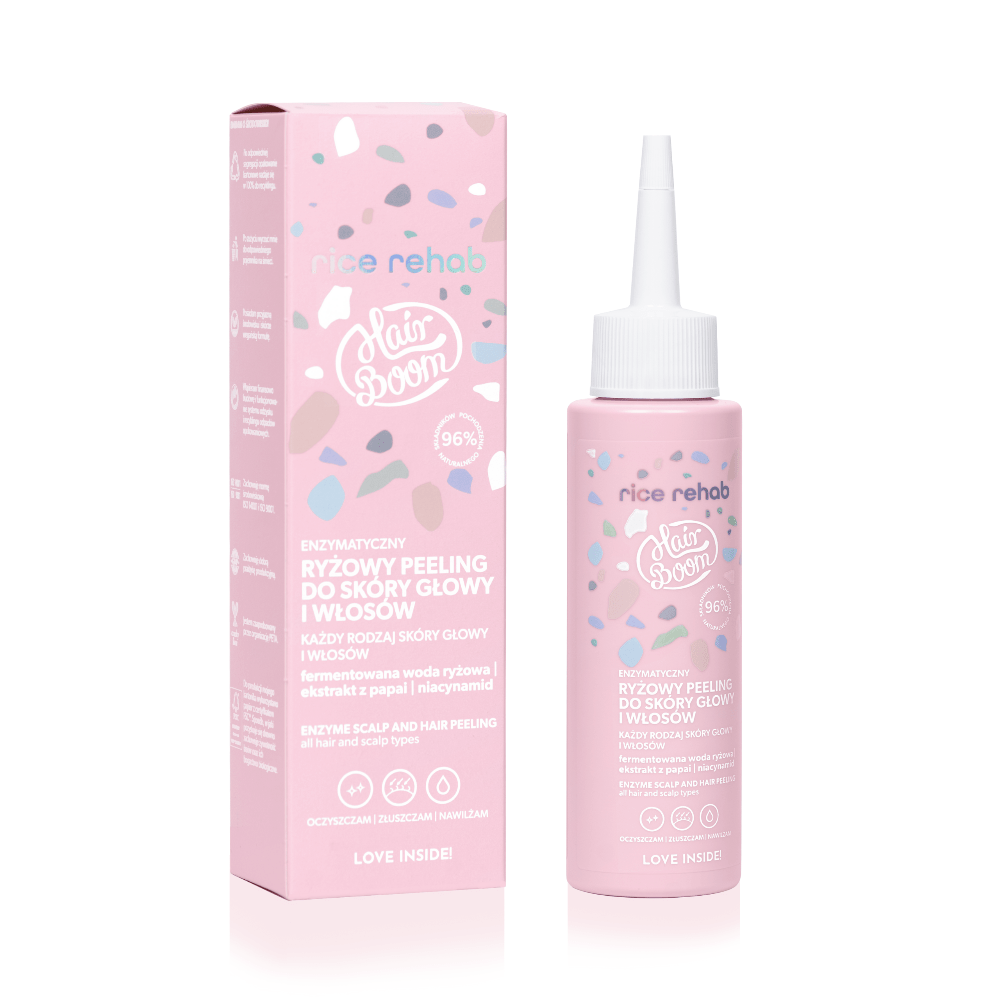 RICE REHAB Enzyme Scalp & Hair Peeling for all hair & scalp types 100ml - HairBoom - Vesa Beauty