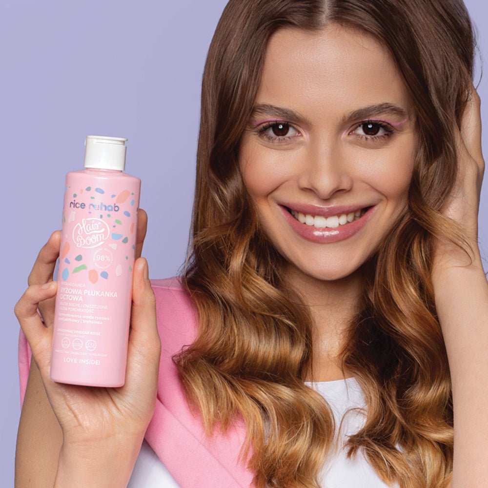 RICE REHAB Smoothing Vinegar Rinse for dry & damaged hair 200ml - HairBoom - Vesa Beauty