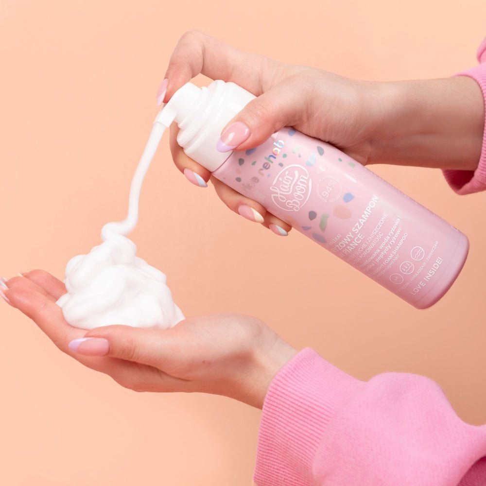 RICE REHAB Ultralight Foam Shampoo for dry & damaged hair 200ml - HairBoom - Vesa Beauty