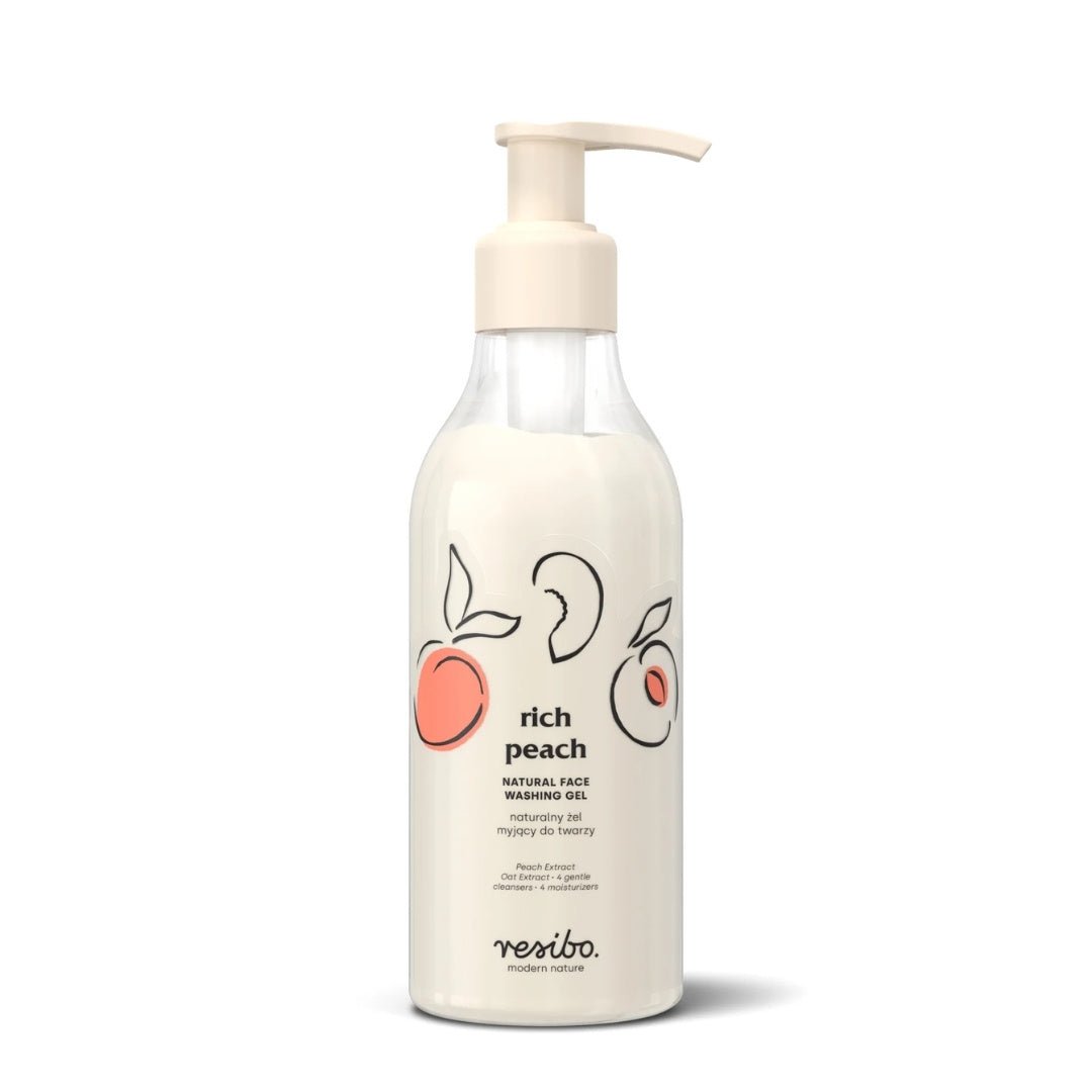 RICH PEACH Natural Face Washing Gel 250ml - Resibo - Vesa Beauty