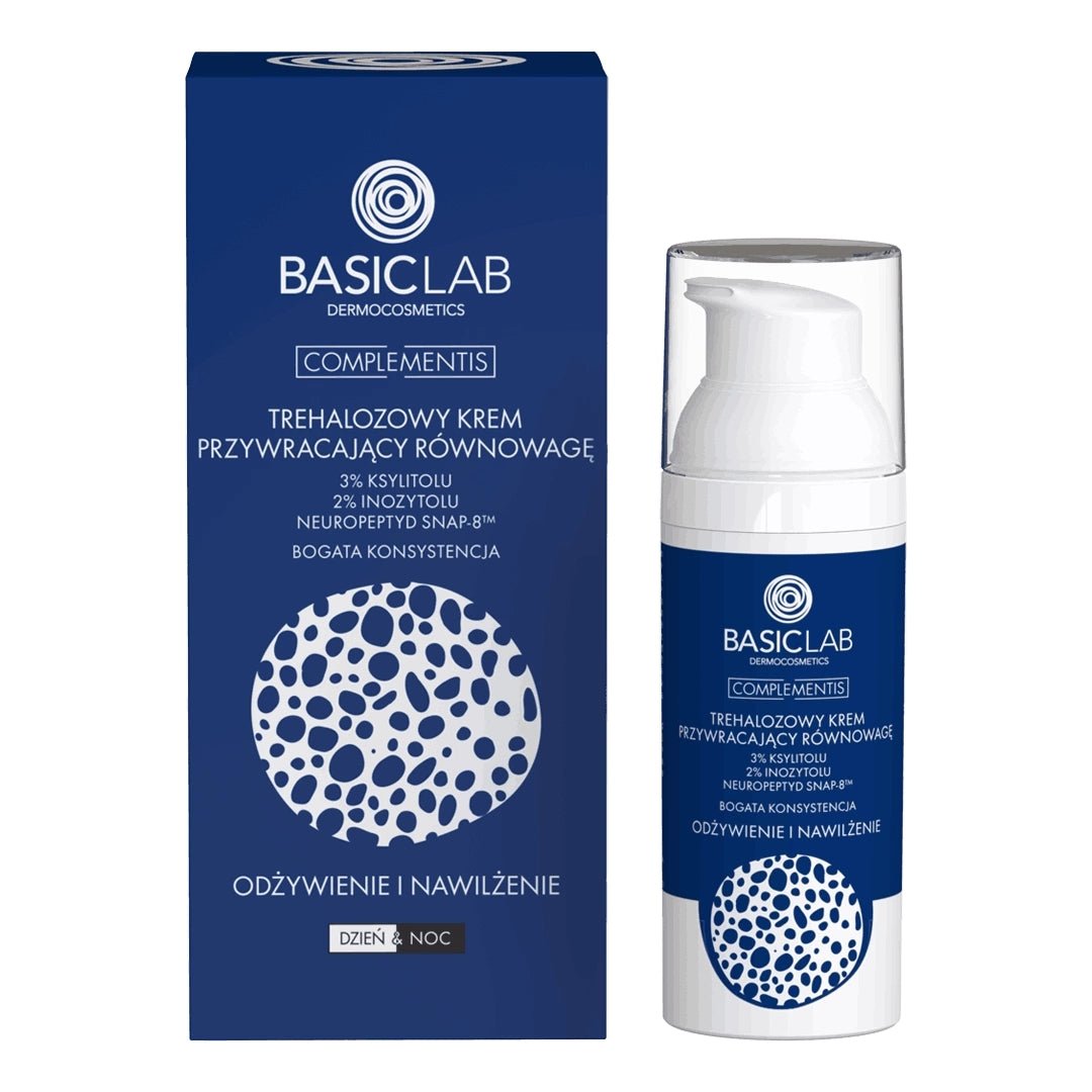 Rich Trehalose Balance Restoring Cream - 3% xylitol, 2% inositol, Neuropeptide SNAP - 8™ 50ml - BasicLab - Vesa Beauty