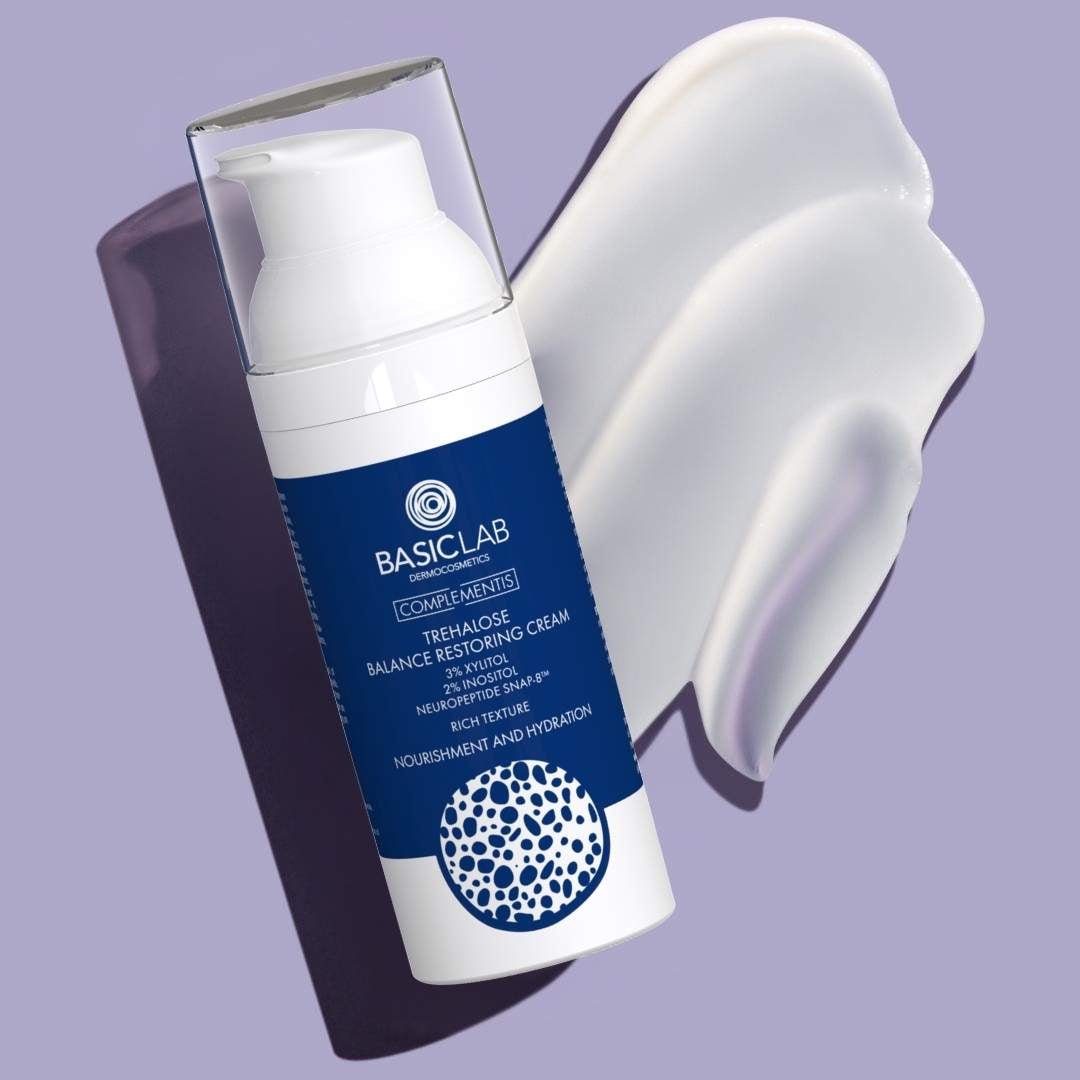 Rich Trehalose Balance Restoring Cream - 3% xylitol, 2% inositol, Neuropeptide SNAP - 8™ 50ml - BasicLab - Vesa Beauty