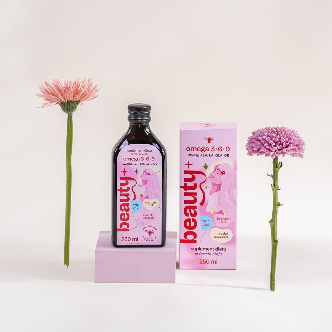 Sadowski Bee Gardens BEAUTY+ oil - Omega 3-6-9, Vit. A+E, Q10, royal jelly 250ml - Sadowski Bee Gardens - Vesa Beauty