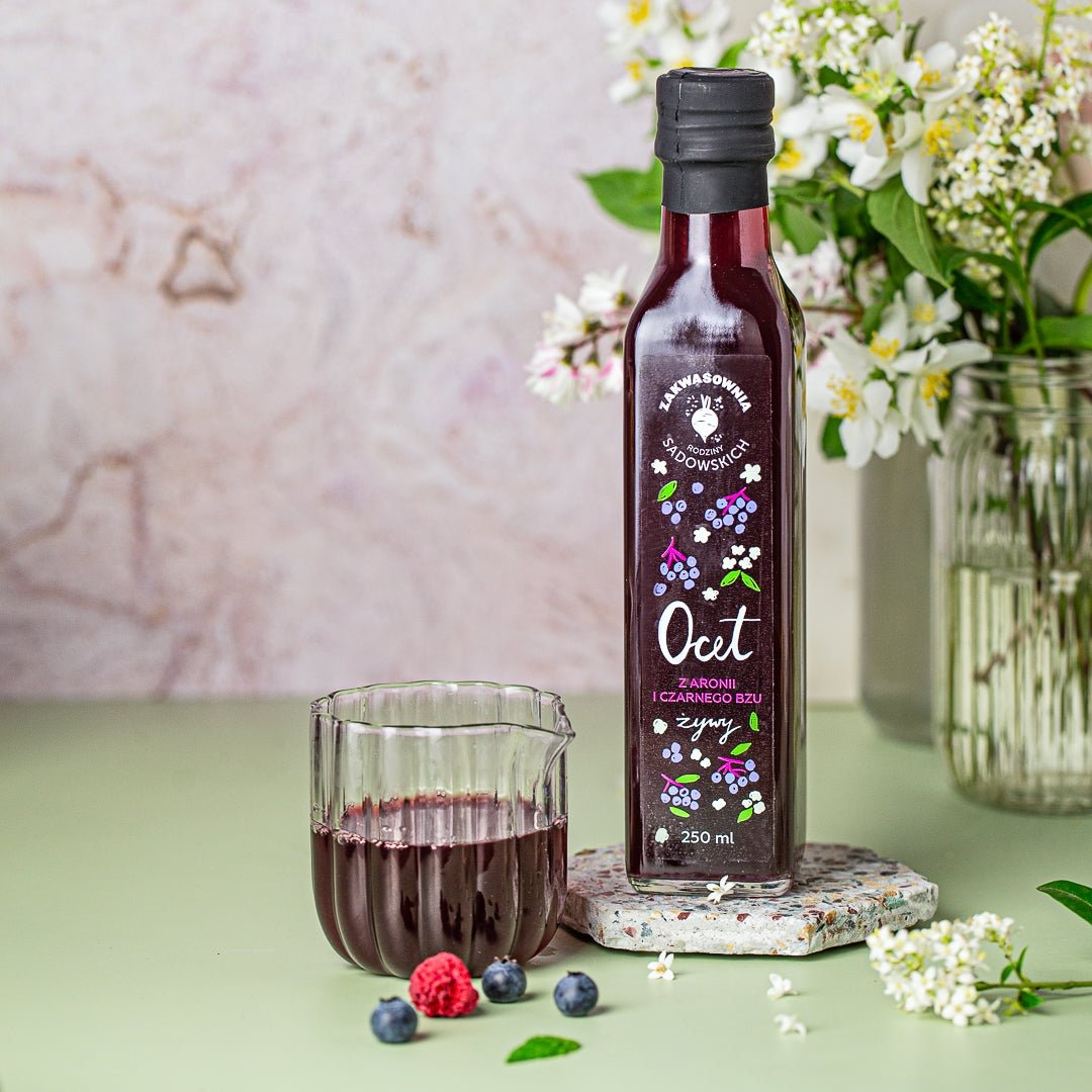 Sadowski Bee Gardens Chokeberry & Elderberry vinegar 250ml - Sadowski Bee Gardens - Vesa Beauty