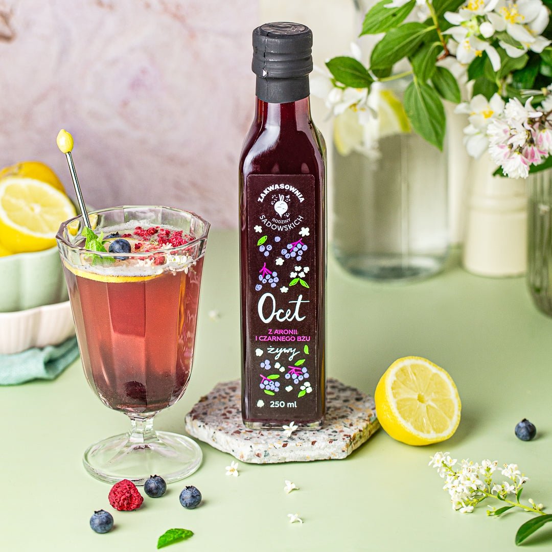 Sadowski Bee Gardens Chokeberry & Elderberry vinegar 250ml - Sadowski Bee Gardens - Vesa Beauty