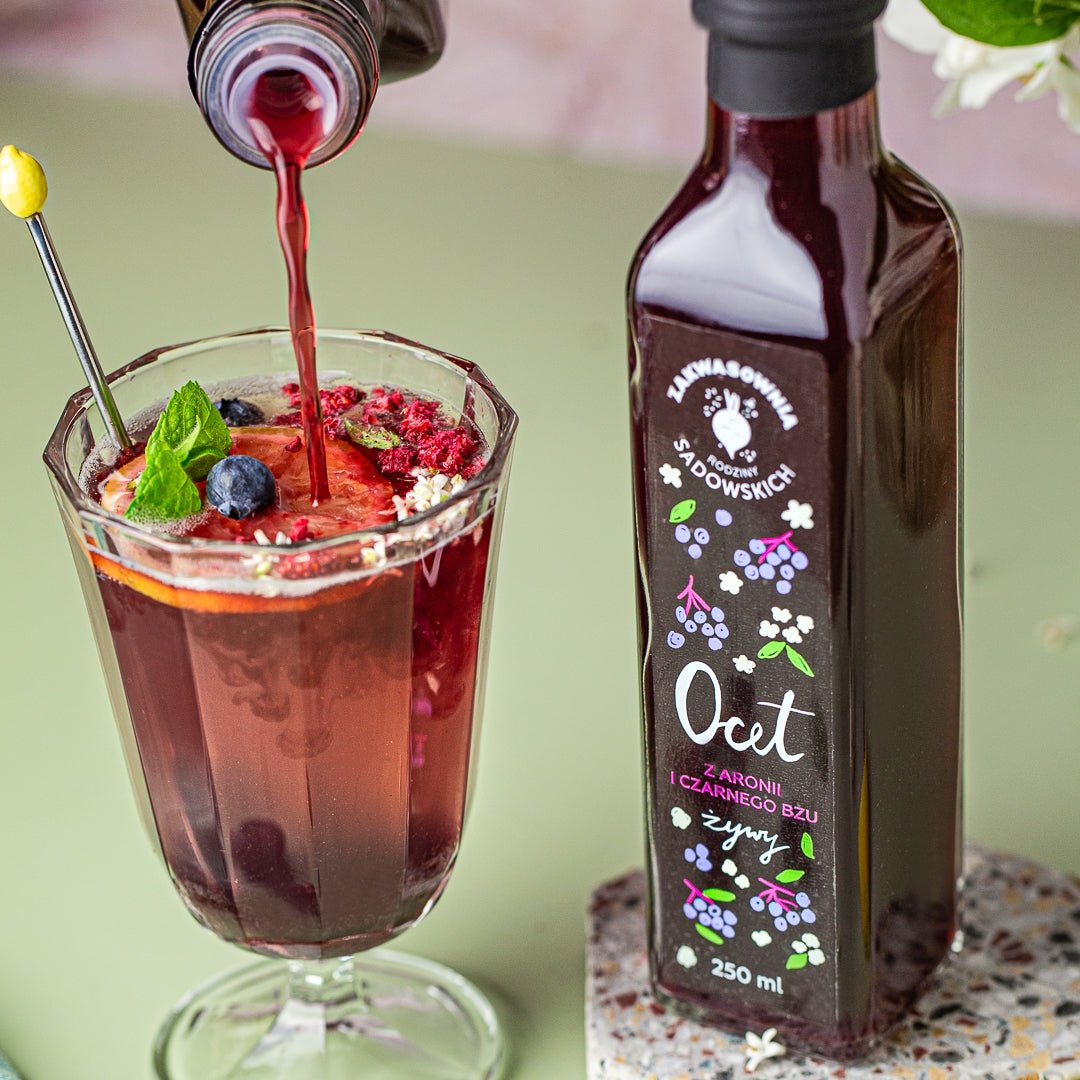 Sadowski Bee Gardens Chokeberry & Elderberry vinegar 250ml - Sadowski Bee Gardens - Vesa Beauty